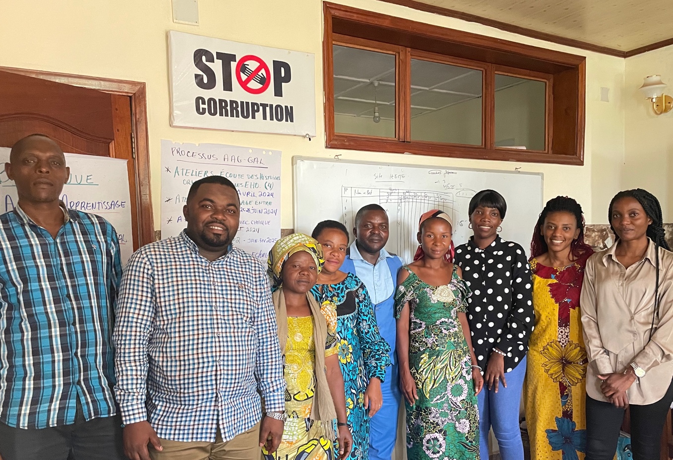 Atelier ‘Écouter les histoires organisationnelles’ a été réalisé les 18 et 19 avril 2024  dans les locaux de la FOPAC à Bukavu