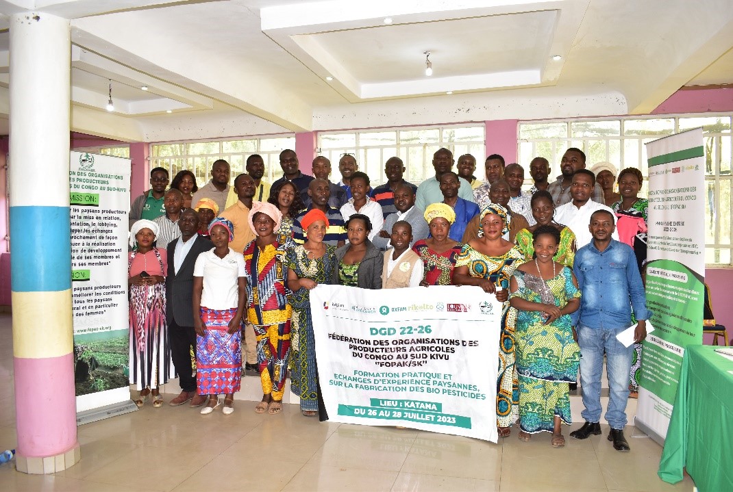 Activité : Formation pratique sur la fabrication des bio pesticides dans le territoire de Kabare à Katana